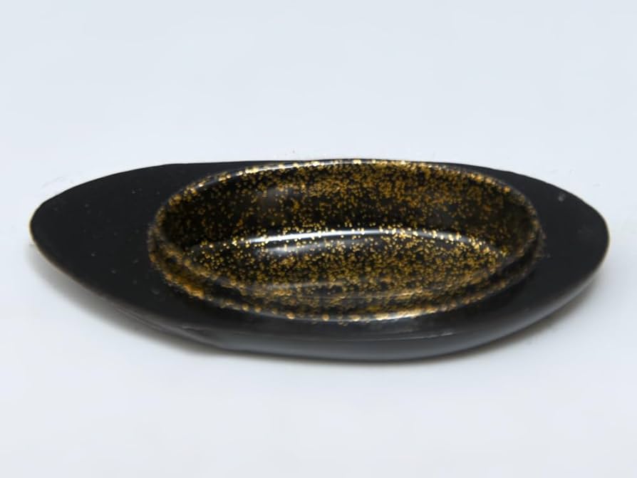 Amazon.co.jp: 信田福弥（造）乾漆茄子香合共箱茶道具木工芸漆